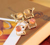 Opal Elephant Earring Studs