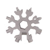 19 in 1 Stainless Steel Snowflake Multi-tool Outdoor Keychain Screwdriver Bottle Opener