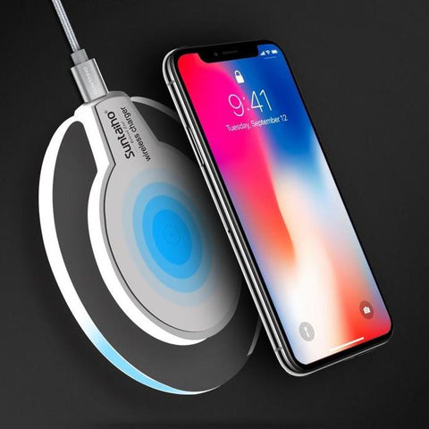 Wireless Qi Charging Pad for Samsung Galaxy S9 S8 Plus iphone XS MAX XR 8 Plus