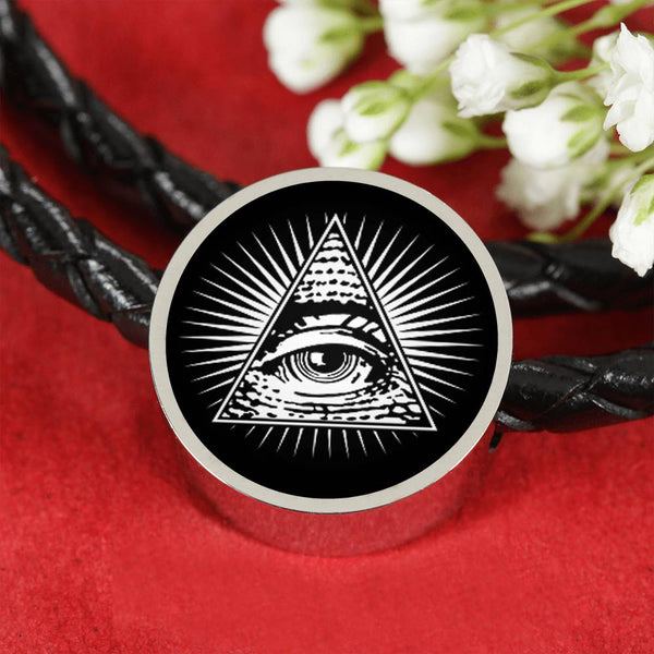 Illuminati Leather Bracelet