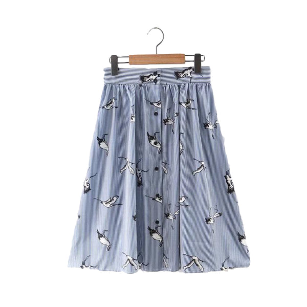 Bird Patterned Skirt