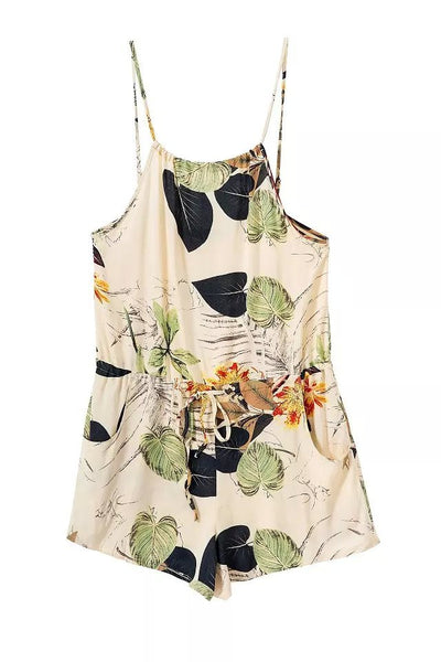 Sleeveless Floral Romper