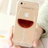 Liquid Wine Glass Transparent iphone Case